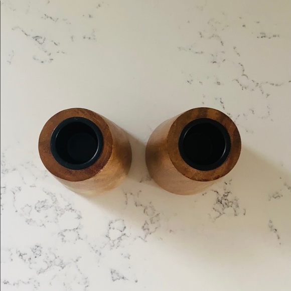 Crate&barrel Wood Taper Candle Holders - Picture 5 of 15